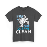 Keep Our Oceans Clean Ocean Protection T-Shirt - Dark Heather