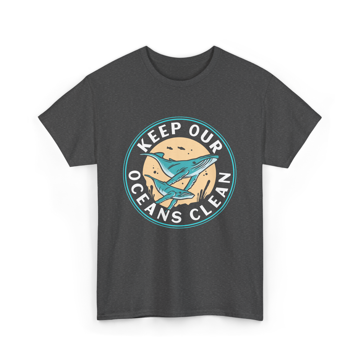 Keep Our Oceans Clean Ocean Protection T-Shirt - Dark Heather