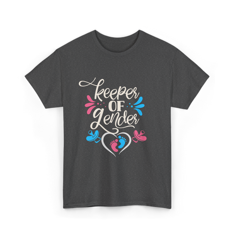 Keeper Of Gender Gender Reveal T-Shirt - Dark Heather