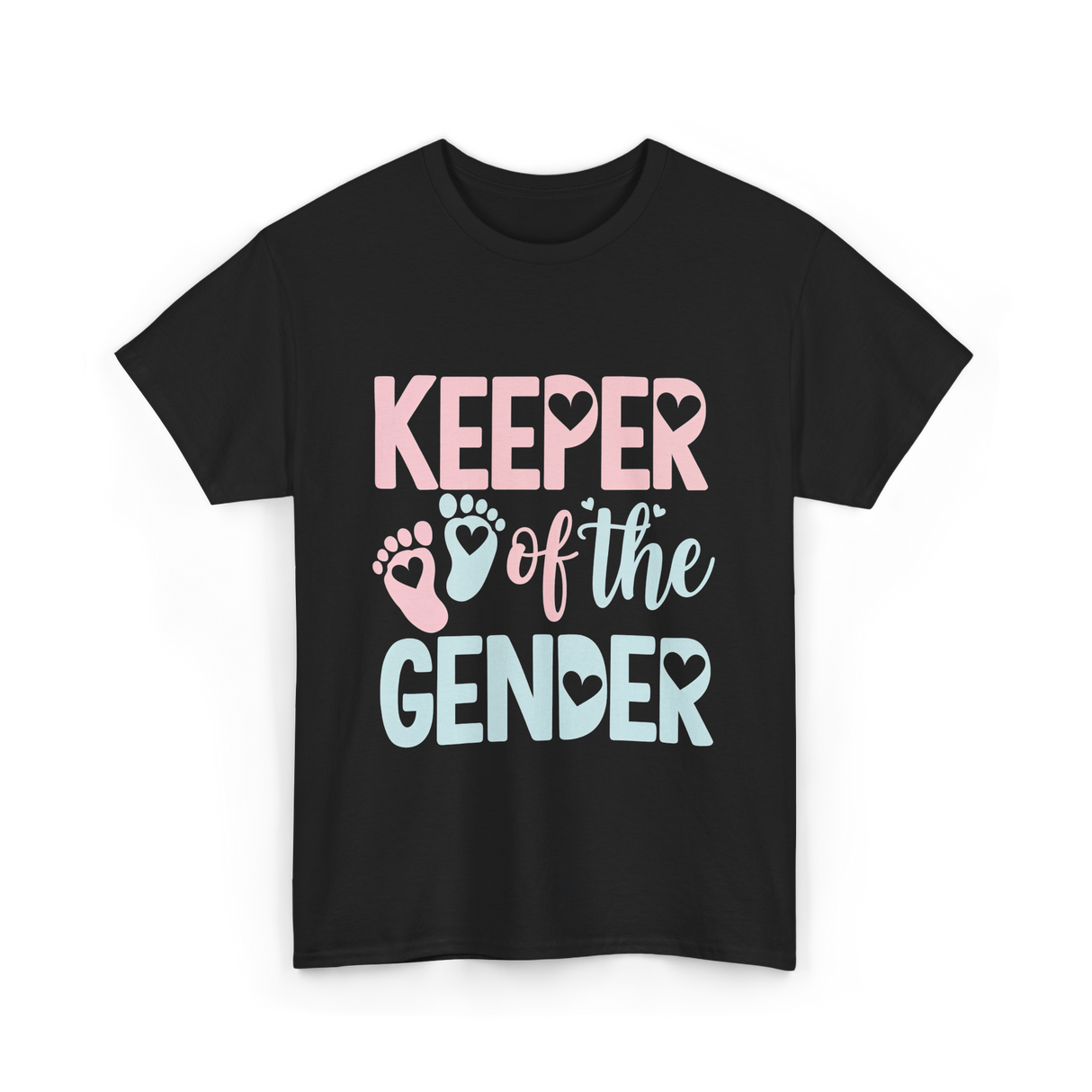 Keeper of the Gender Gender Reveal T-Shirt - Black