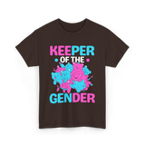 Keeper of the Gender Gender Reveal T-Shirt - Dark Chocolate