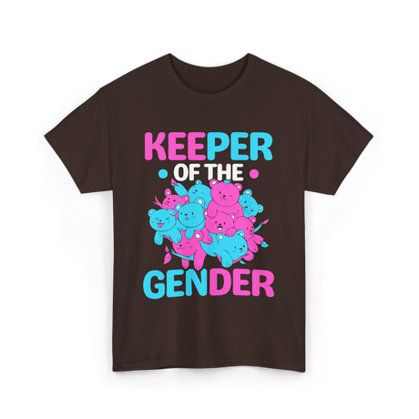 Keeper of the Gender Gender Reveal T-Shirt - Dark Chocolate