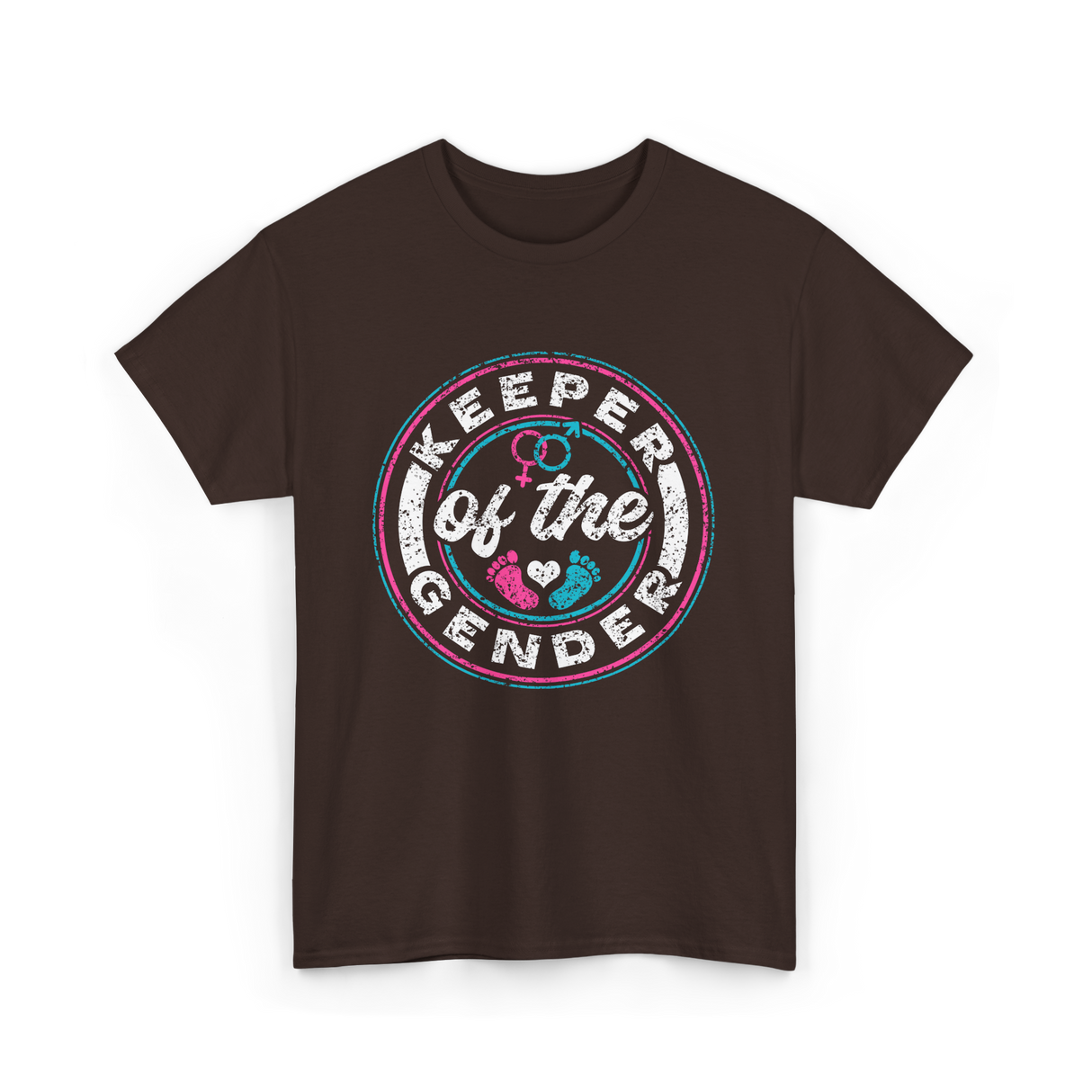 Keeper of the Gender Gender Reveal T-Shirt - Dark Chocolate