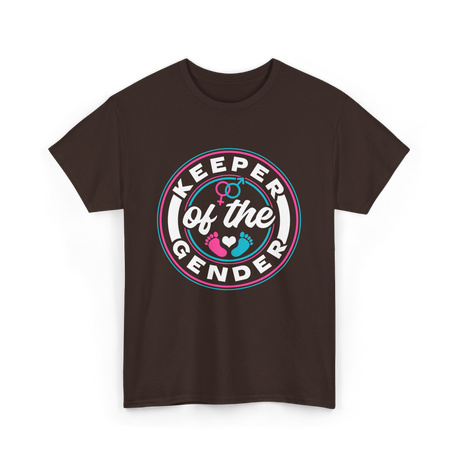 Keeper of the Gender Gender Reveal T-Shirt - Dark Chocolate