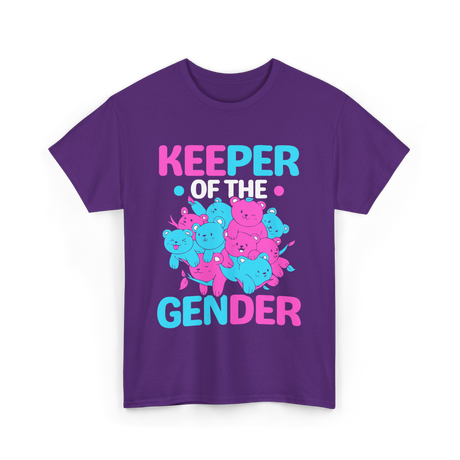 Keeper of the Gender Gender Reveal T-Shirt - Purple