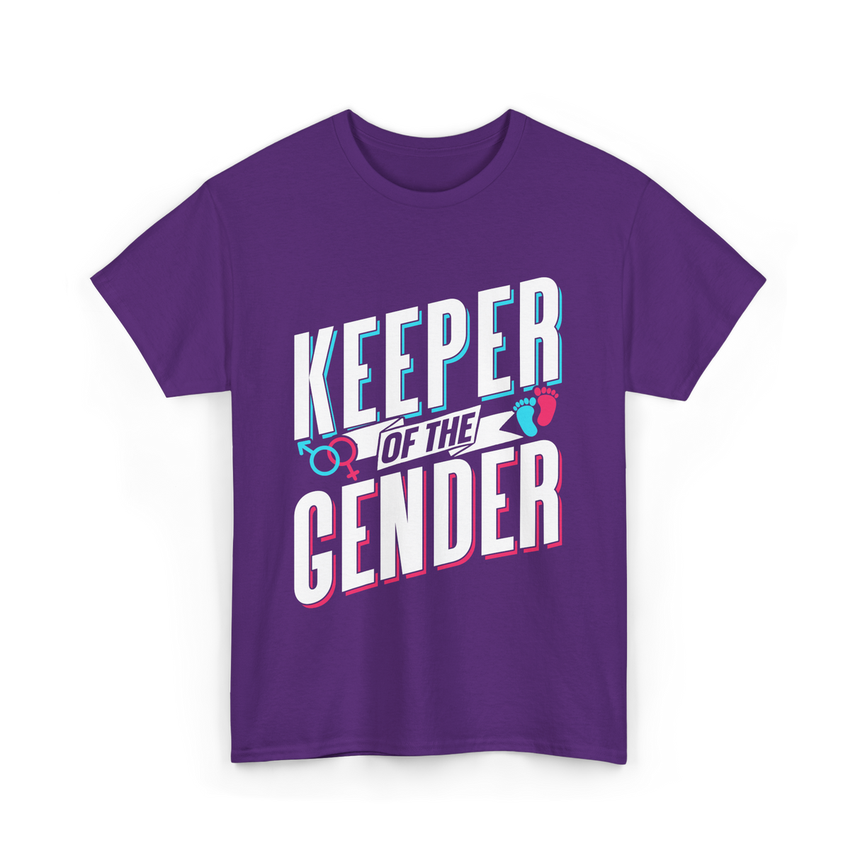 Keeper Of The Gender Gender Reveal T-Shirt - Purple