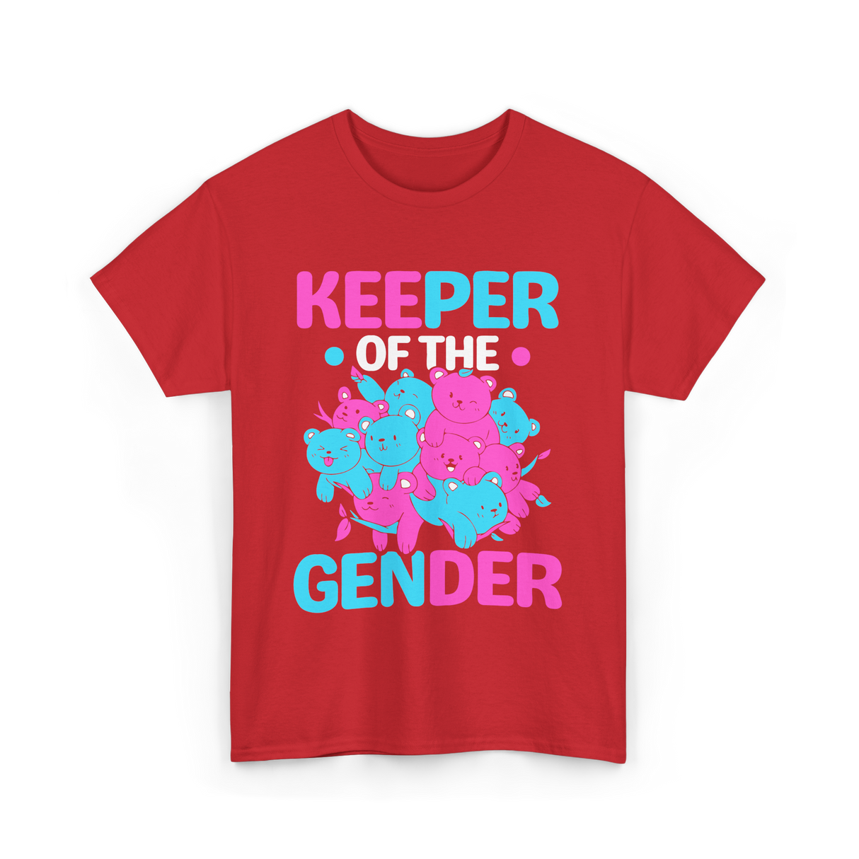 Keeper of the Gender Gender Reveal T-Shirt - Red