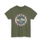 Keeper of the Gender Gender Reveal T-Shirt - Military Green