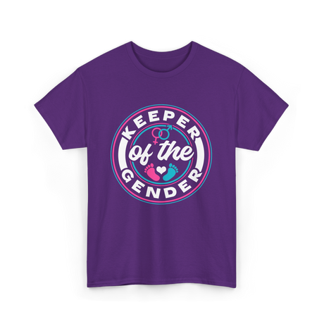 Keeper of the Gender Gender Reveal T-Shirt - Purple