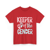 Keeper of the Gender Gender Reveal T-Shirt - Red