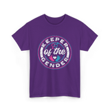 Keeper of the Gender Gender Reveal T-Shirt - Purple