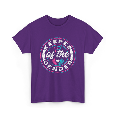 Keeper of the Gender Gender Reveal T-Shirt - Purple