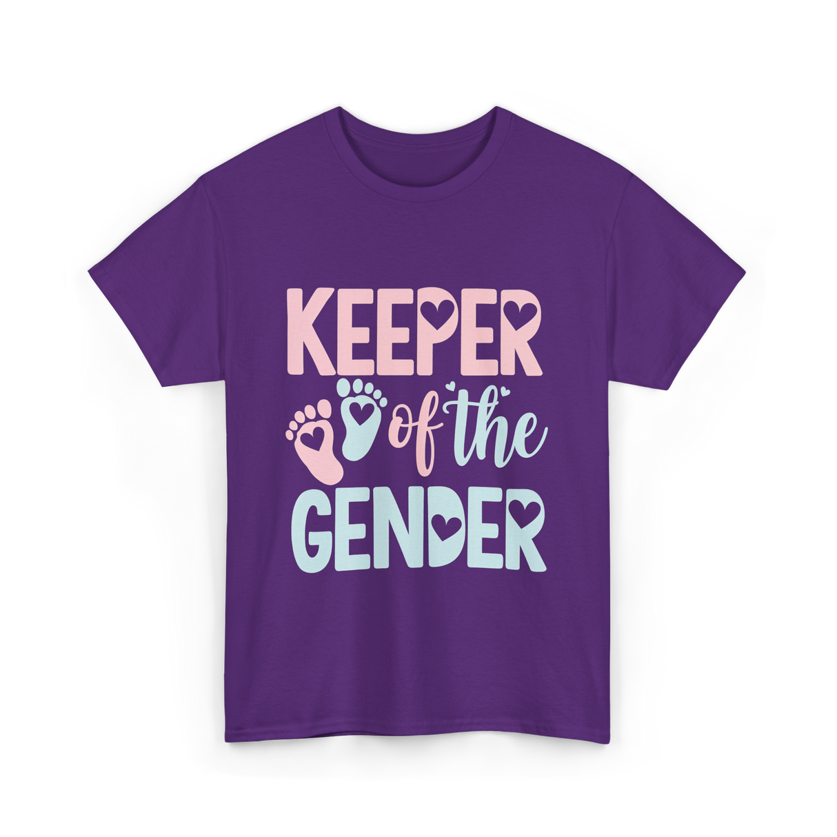 Keeper of the Gender Gender Reveal T-Shirt - Purple