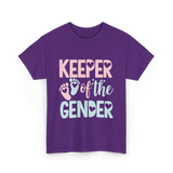 Keeper of the Gender Gender Reveal T-Shirt - Purple