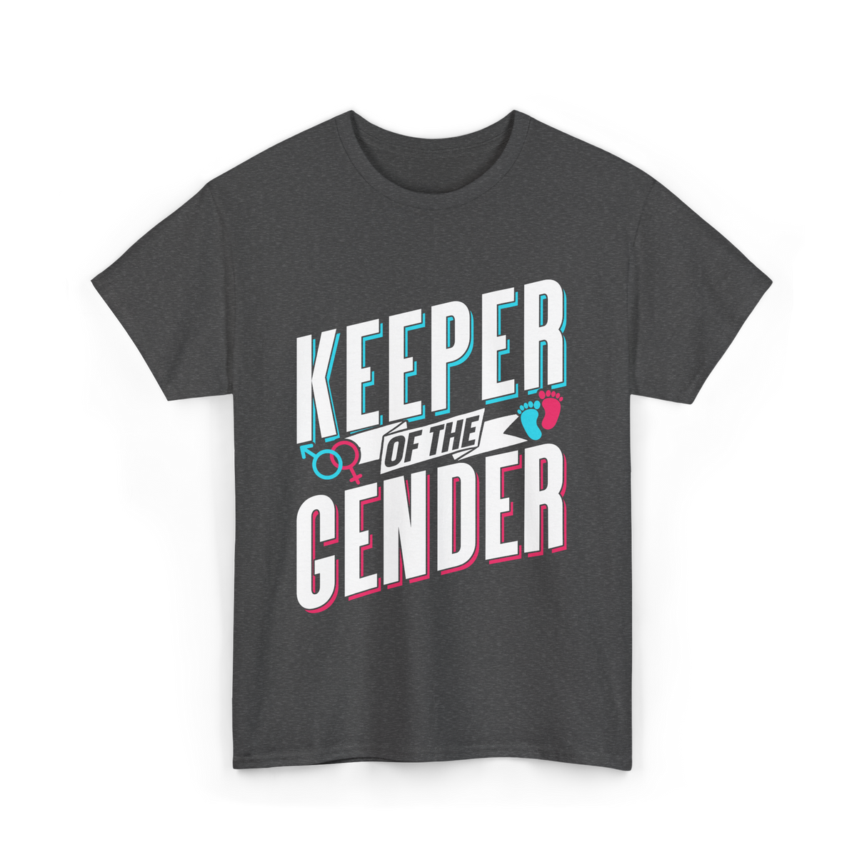 Keeper Of The Gender Gender Reveal T-Shirt - Dark Heather