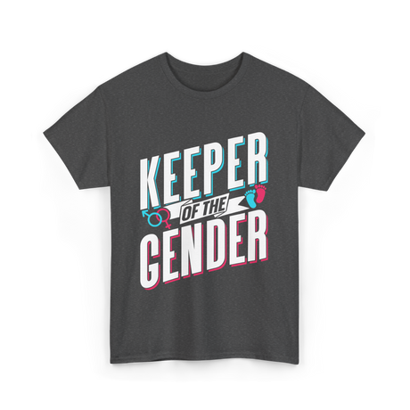 Keeper Of The Gender Gender Reveal T-Shirt - Dark Heather