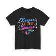 Keeper Of The Gender Gender Reveal T-Shirt - Black