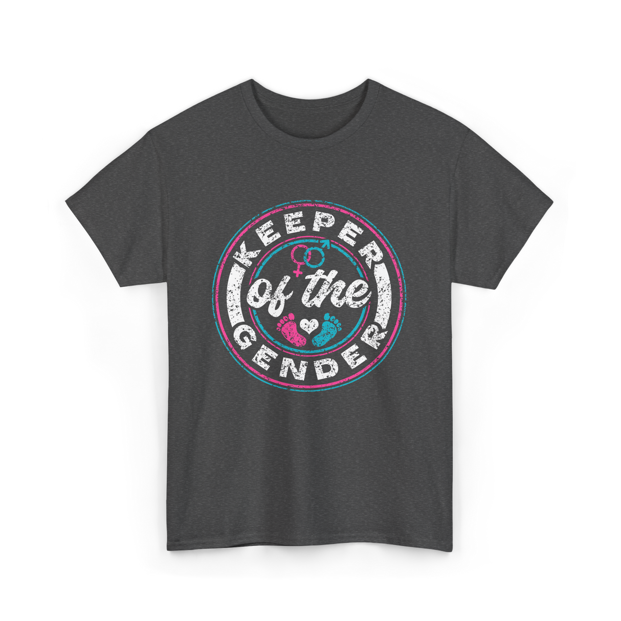 Keeper of the Gender Gender Reveal T-Shirt - Dark Heather