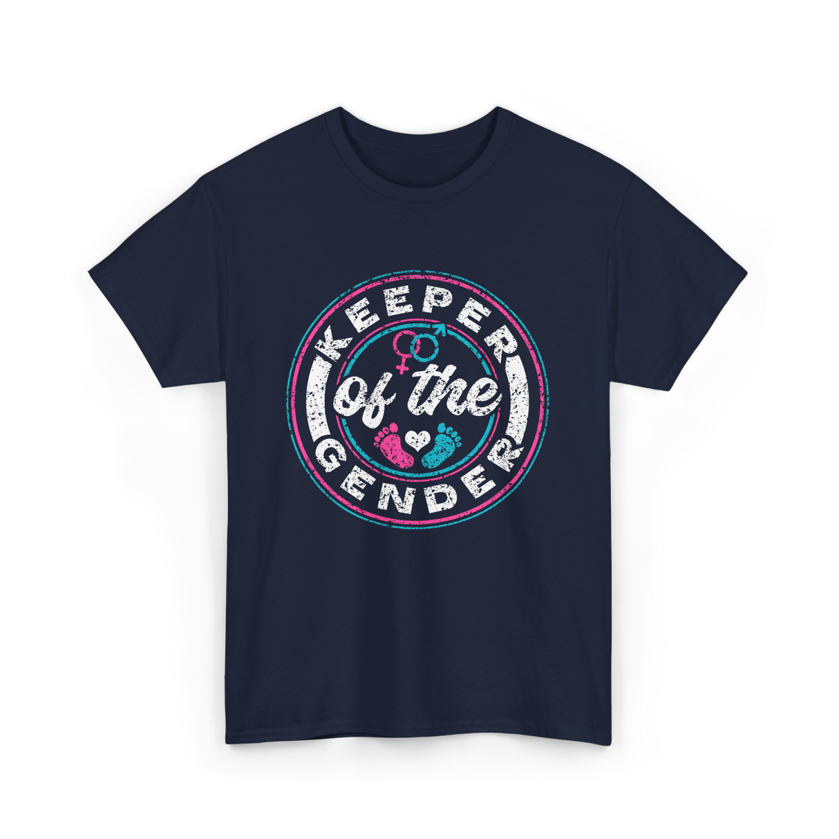 Keeper of the Gender Gender Reveal T-Shirt - Navy