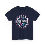 Keeper of the Gender Gender Reveal T-Shirt - Navy