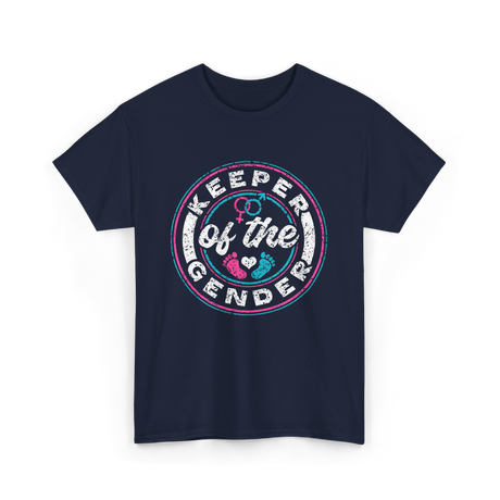 Keeper of the Gender Gender Reveal T-Shirt - Navy