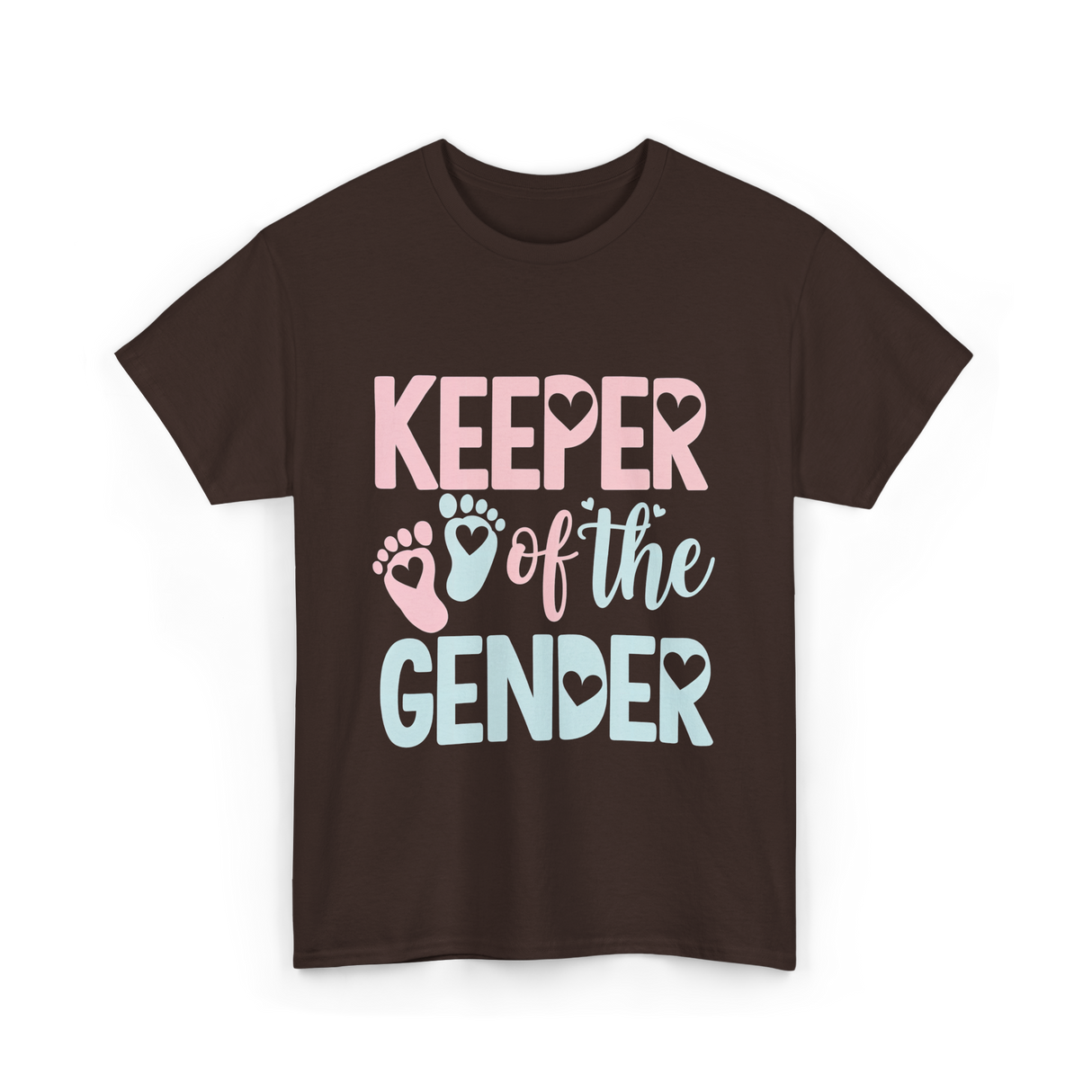 Keeper of the Gender Gender Reveal T-Shirt - Dark Chocolate