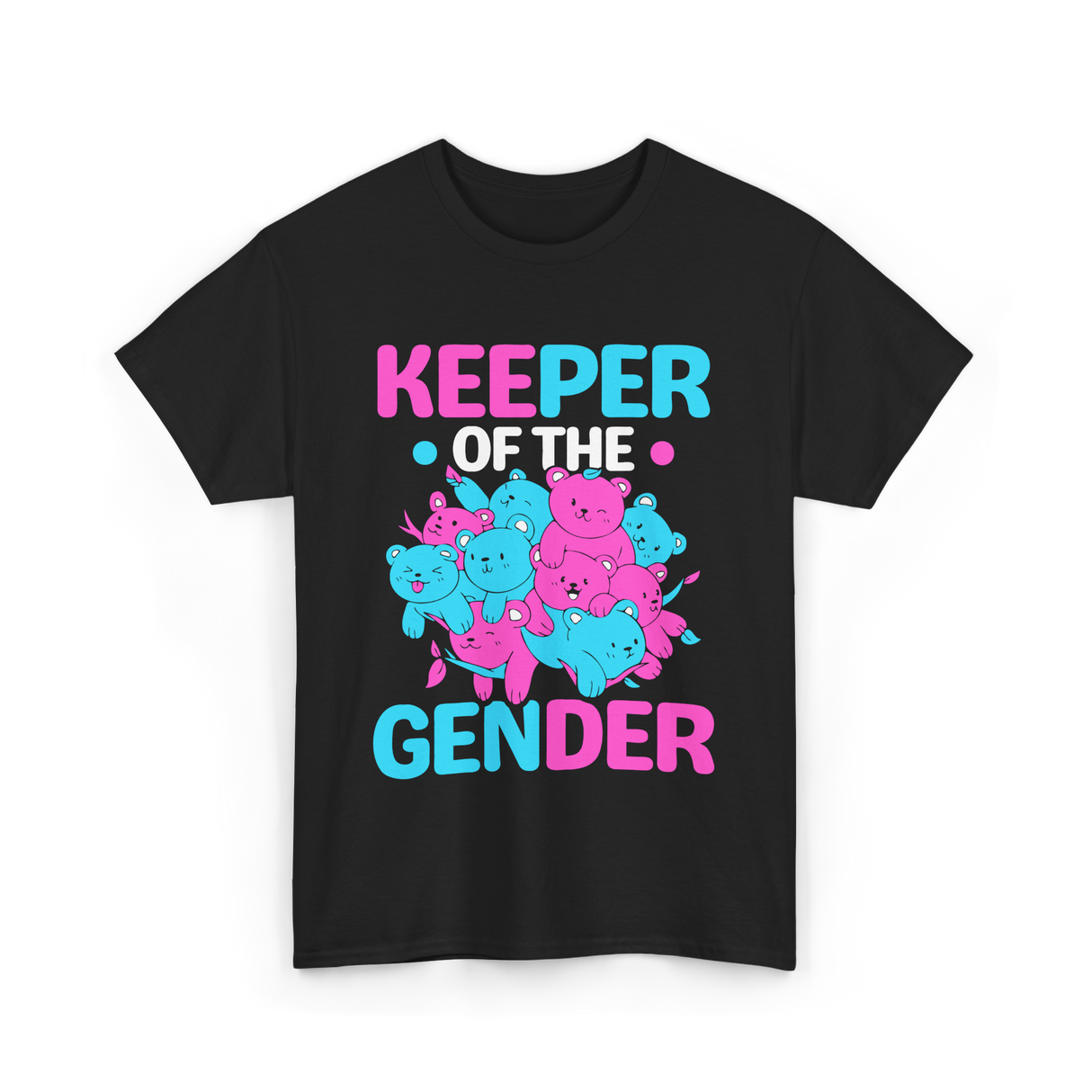 Keeper of the Gender Gender Reveal T-Shirt - Black