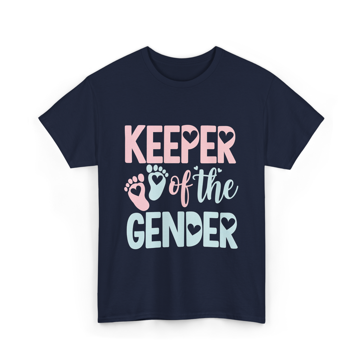 Keeper of the Gender Gender Reveal T-Shirt - Navy