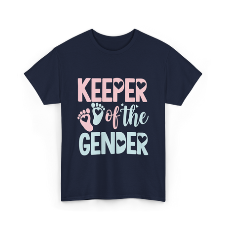 Keeper of the Gender Gender Reveal T-Shirt - Navy