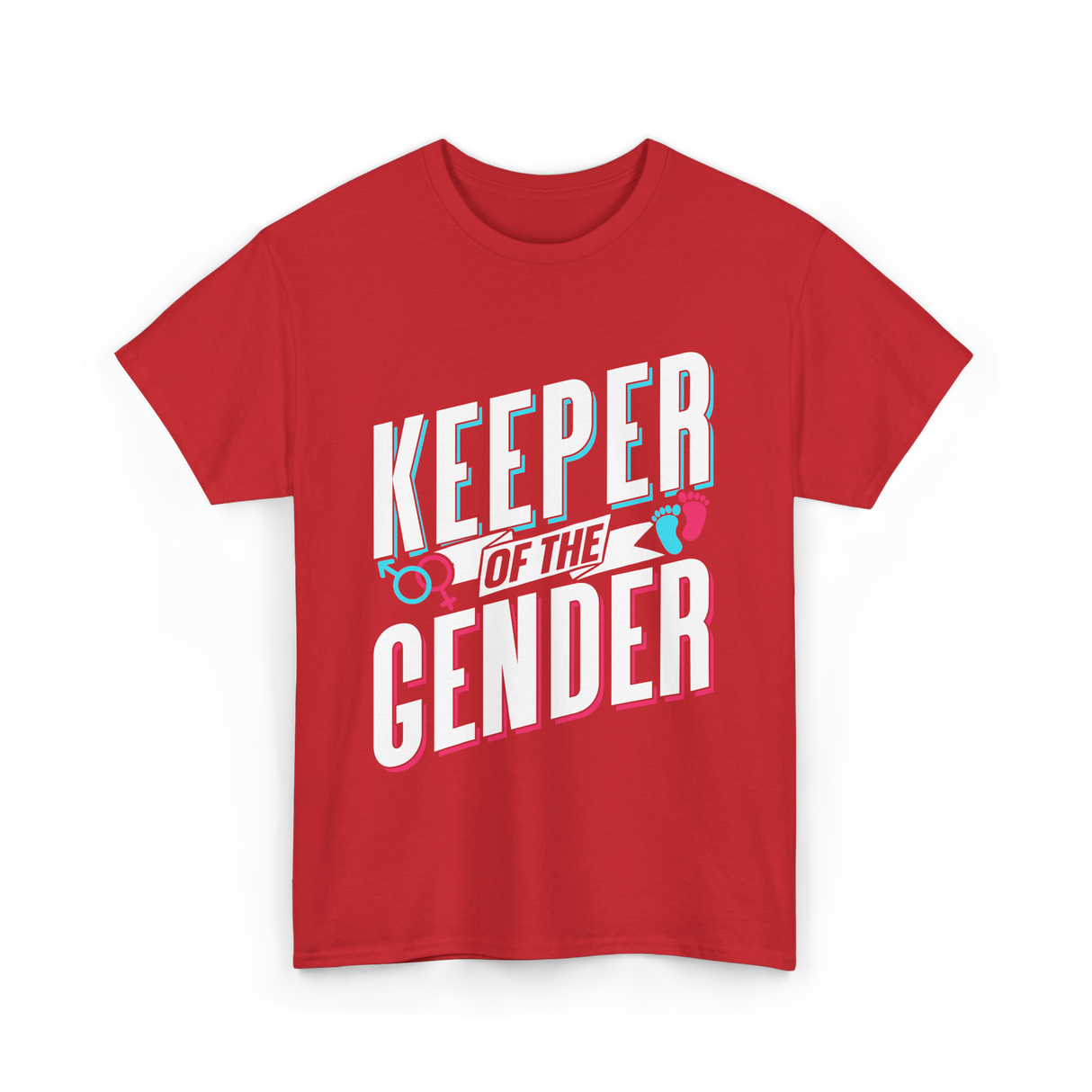 Keeper Of The Gender Gender Reveal T-Shirt - Red