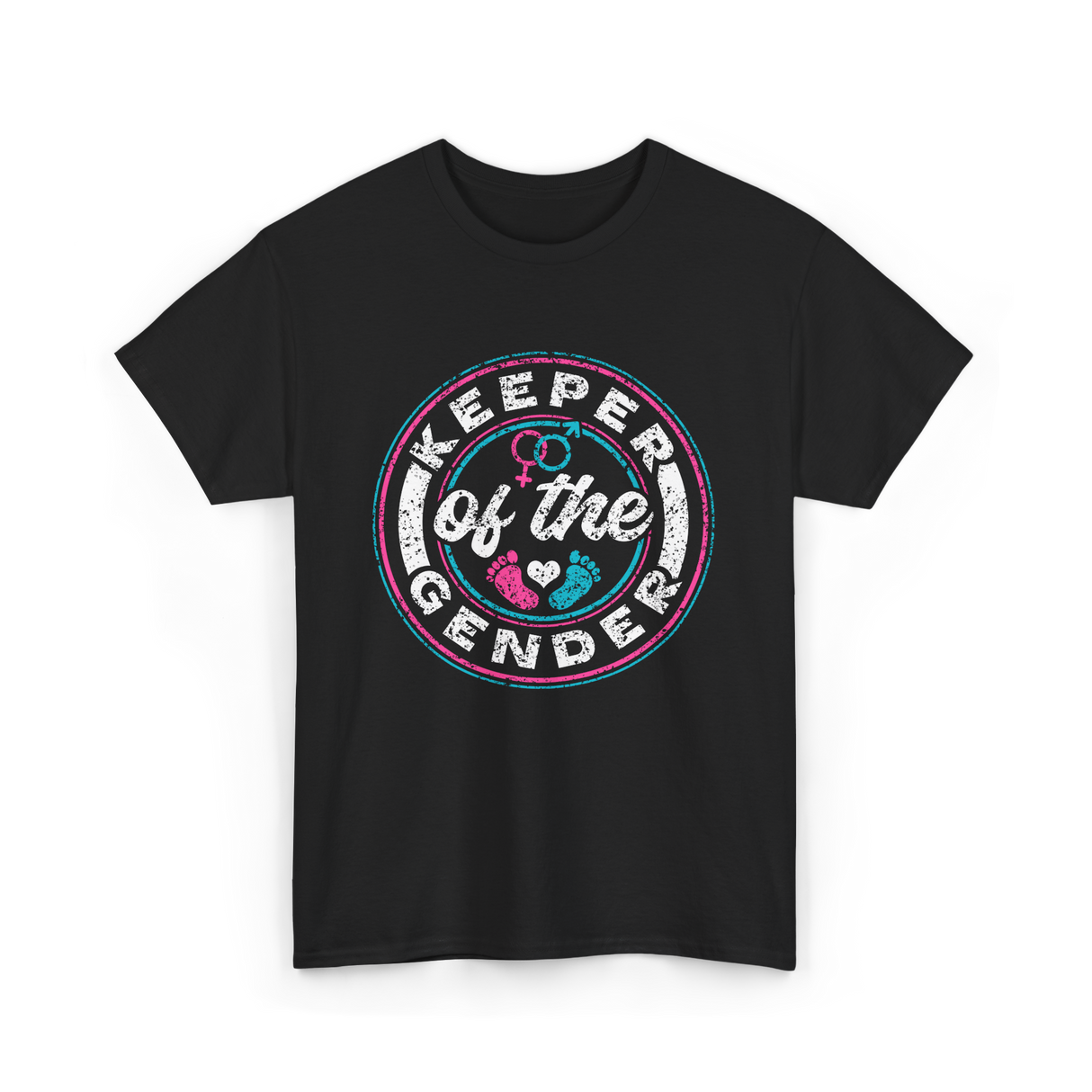 Keeper of the Gender Gender Reveal T-Shirt - Black