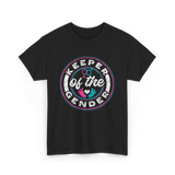 Keeper of the Gender Gender Reveal T-Shirt - Black