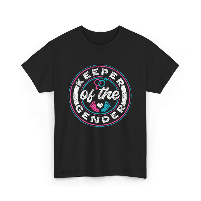 Keeper of the Gender Gender Reveal T-Shirt - Black