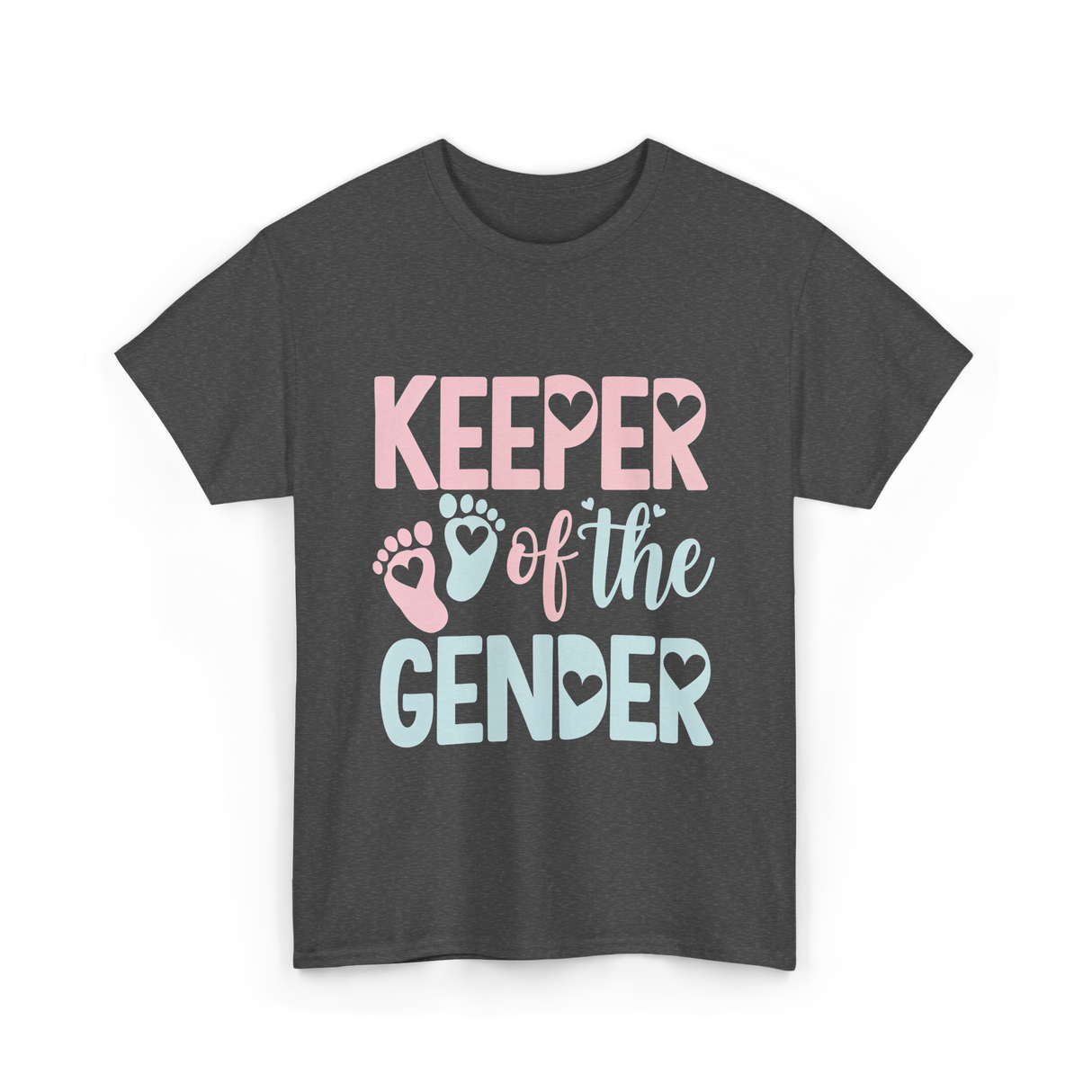 Keeper of the Gender Gender Reveal T-Shirt - Dark Heather