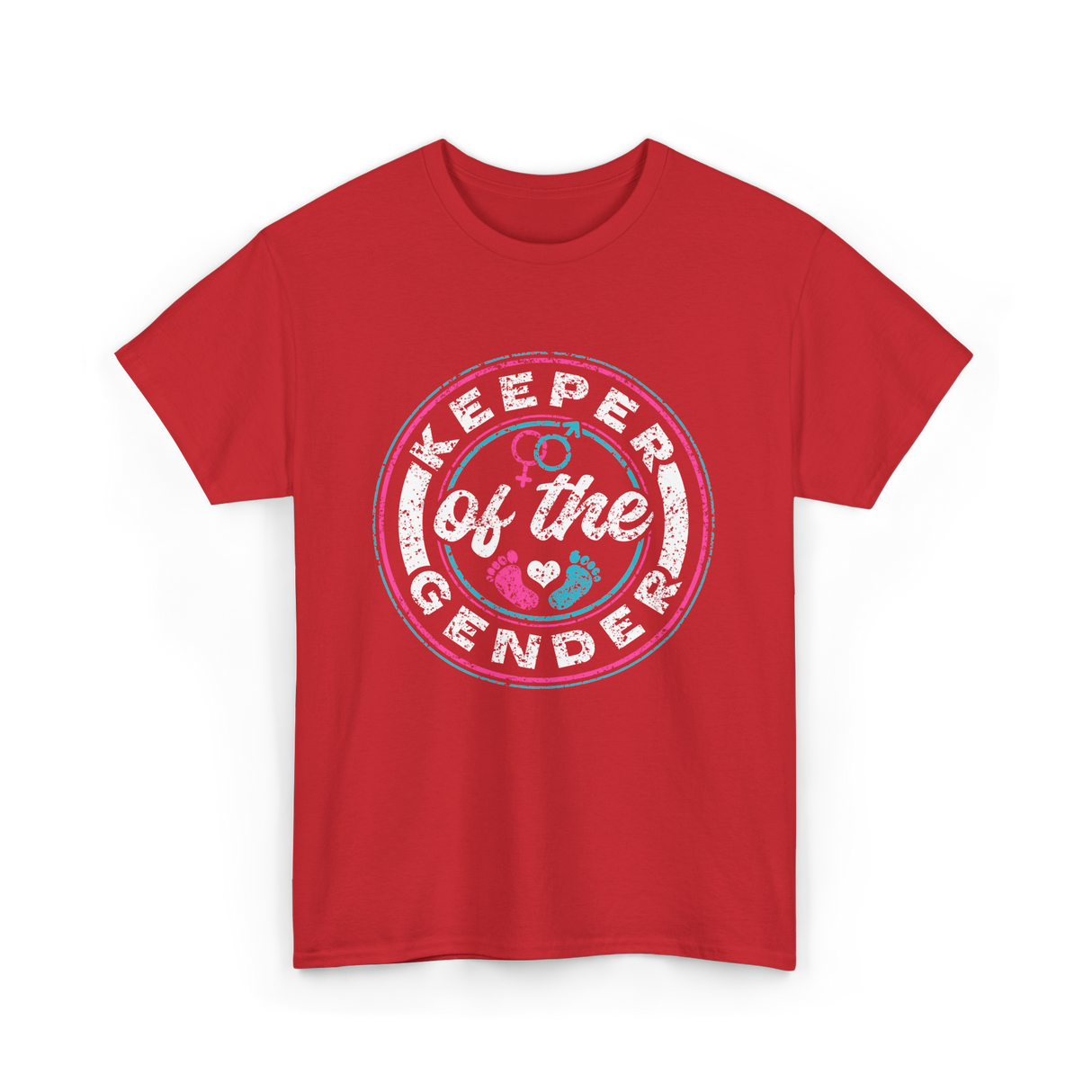 Keeper of the Gender Gender Reveal T-Shirt - Red