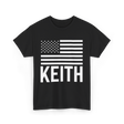 Keith Custom Name Birthday T-Shirt - Black