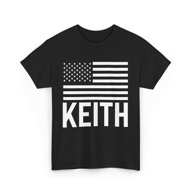 Keith Custom Name Birthday T-Shirt - Black