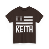 Keith Custom Name Birthday T-Shirt - Dark Chocolate