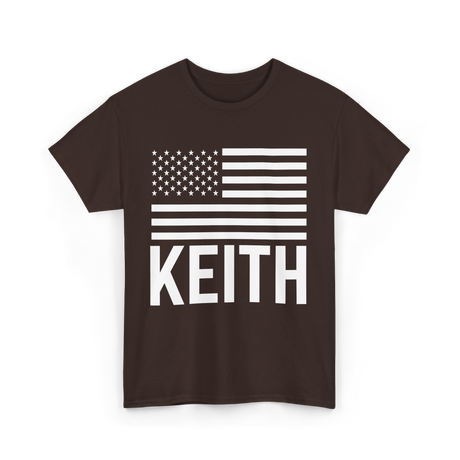 Keith Custom Name Birthday T-Shirt - Dark Chocolate