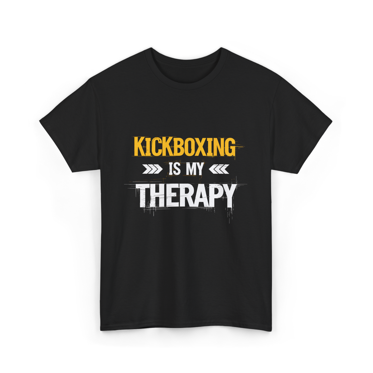 Kickboxing Is My Therapy Kickbox T-Shirt - Black