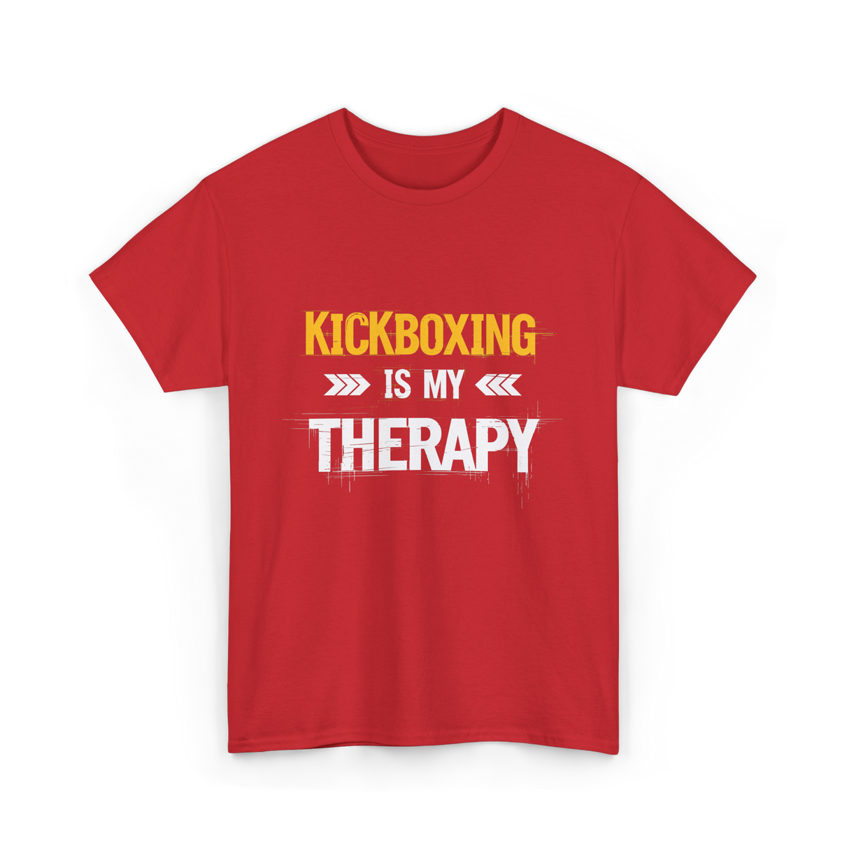 Kickboxing Is My Therapy Kickbox T-Shirt - Red