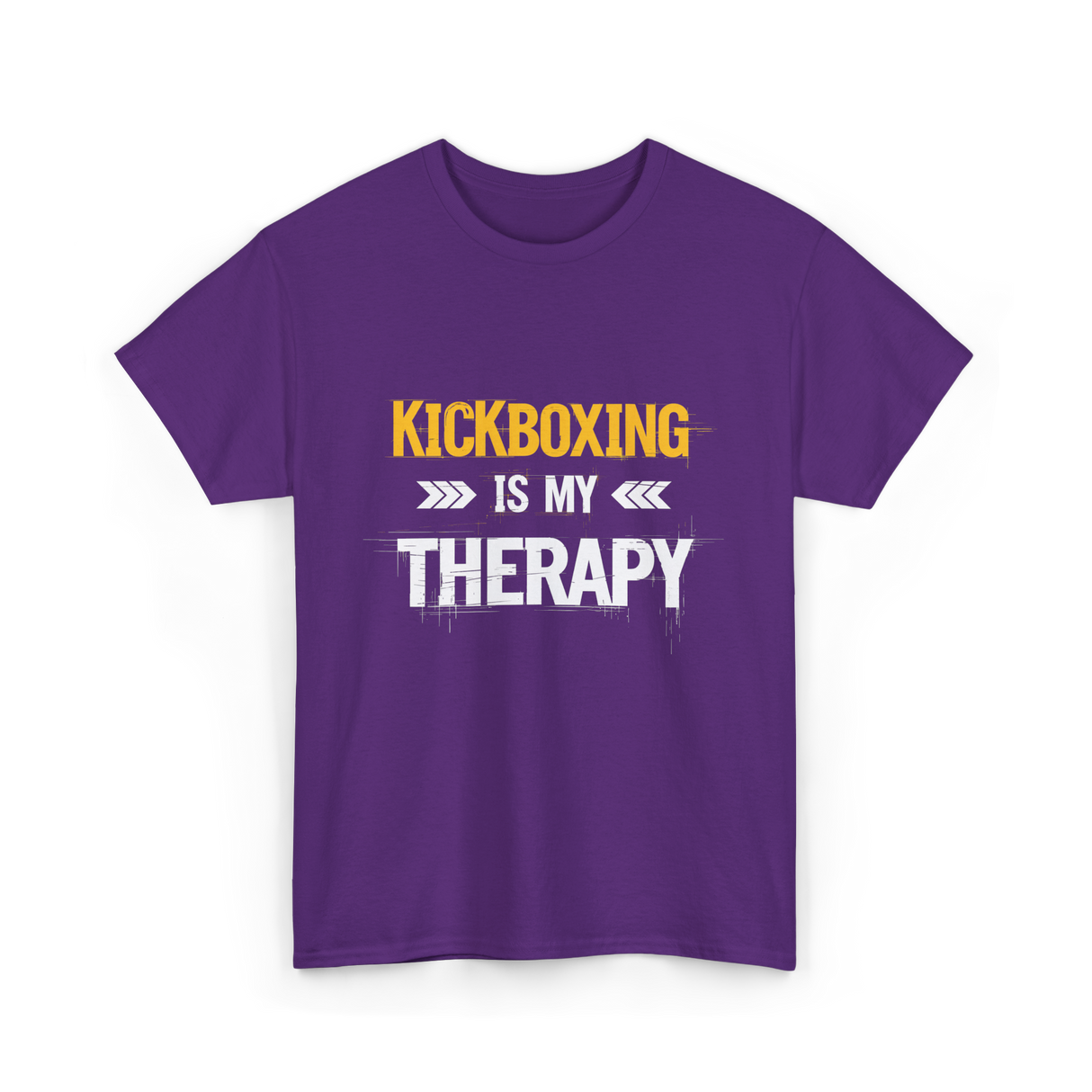 Kickboxing Is My Therapy Kickbox T-Shirt - Purple