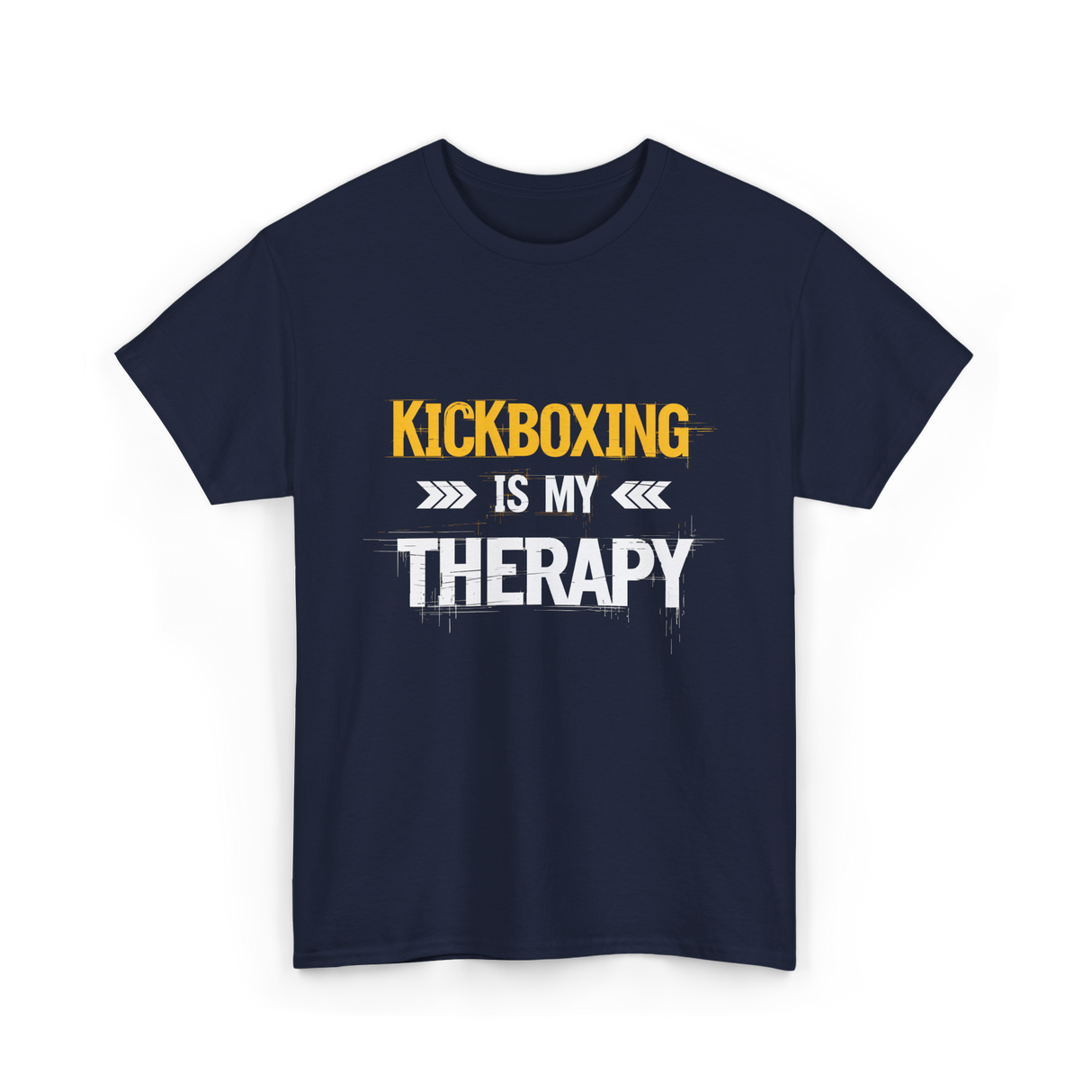 Kickboxing Is My Therapy Kickbox T-Shirt - Navy