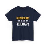 Kickboxing Is My Therapy Kickbox T-Shirt - Navy