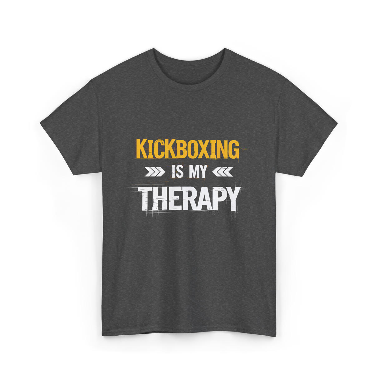 Kickboxing Is My Therapy Kickbox T-Shirt - Dark Heather