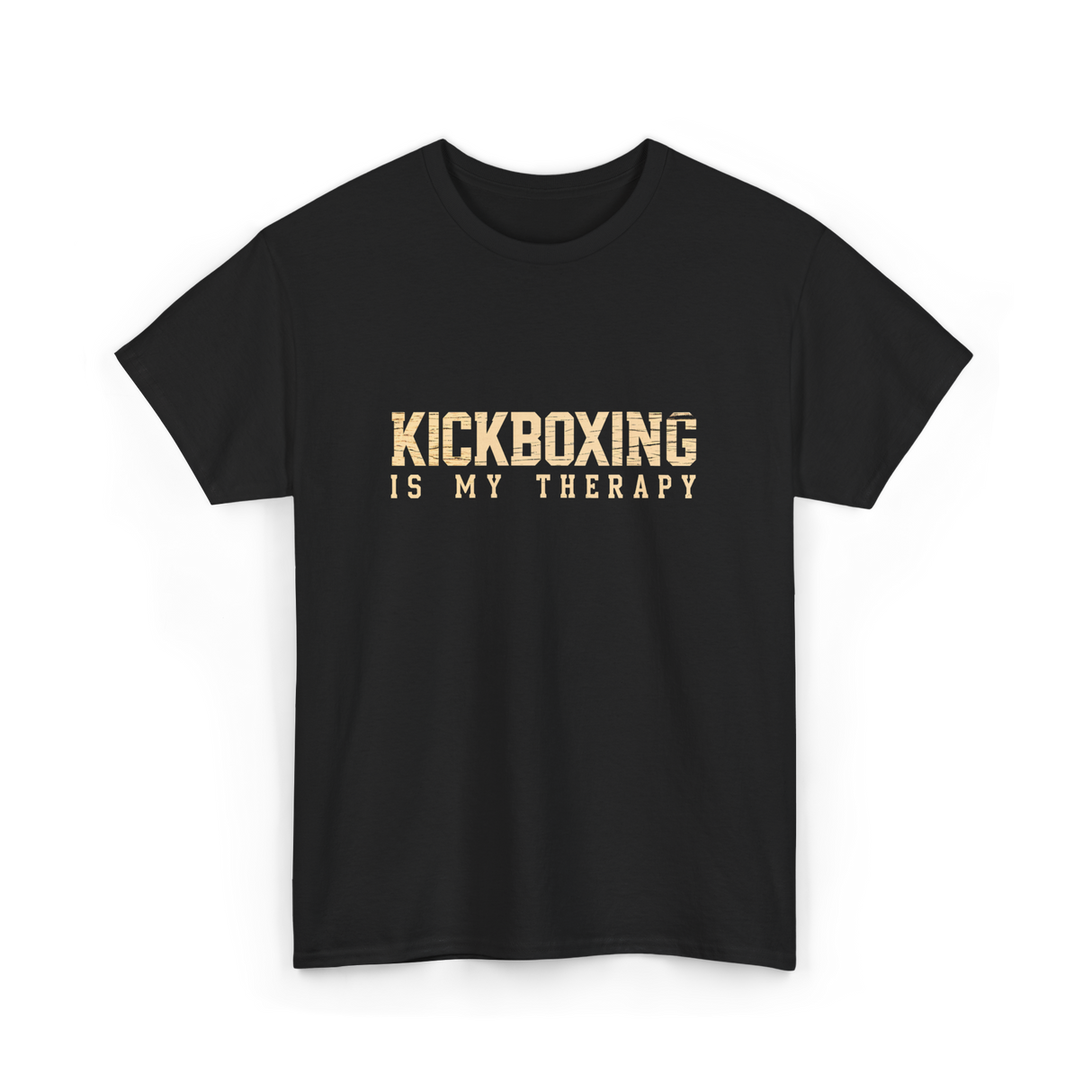 Kickboxing Is My Therapy Kickboxing T-Shirt - Black