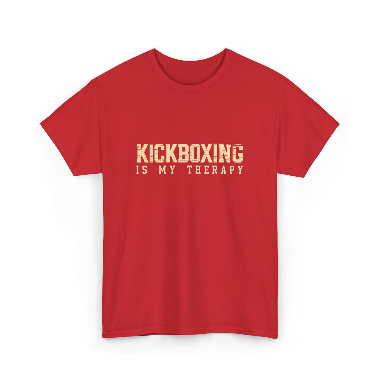 Kickboxing Is My Therapy Kickboxing T-Shirt - Red