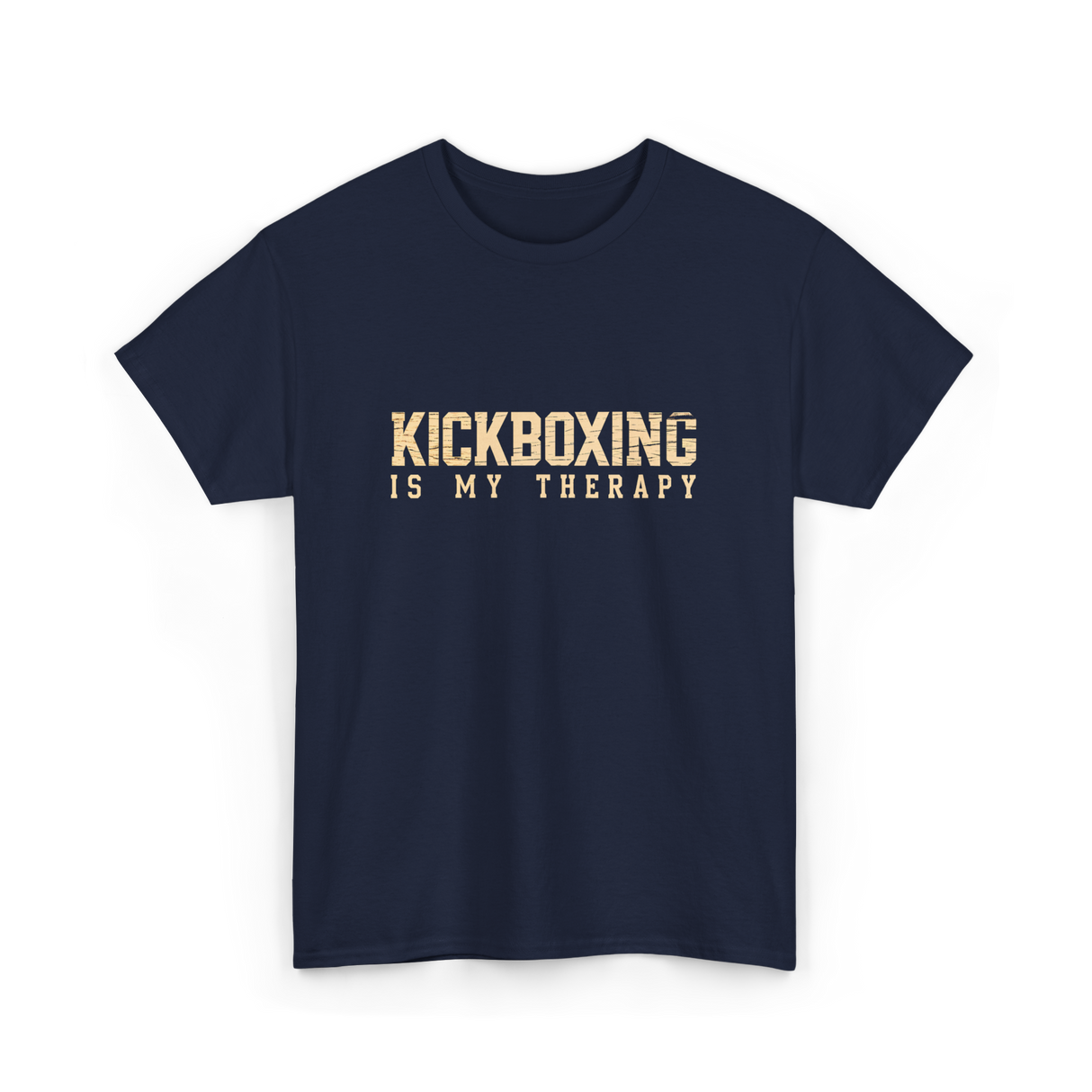 Kickboxing Is My Therapy Kickboxing T-Shirt - Navy