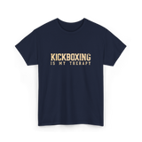 Kickboxing Is My Therapy Kickboxing T-Shirt - Navy