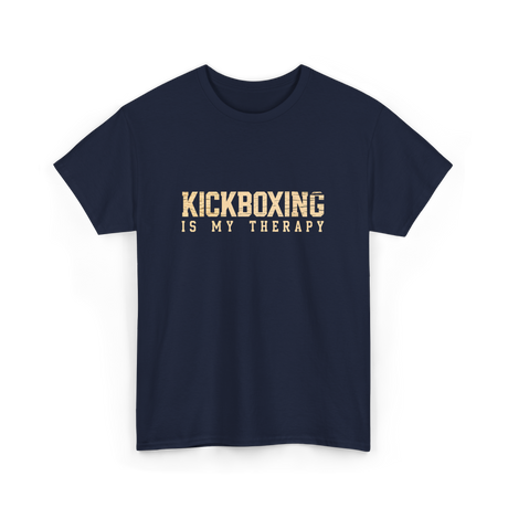 Kickboxing Is My Therapy Kickboxing T-Shirt - Navy